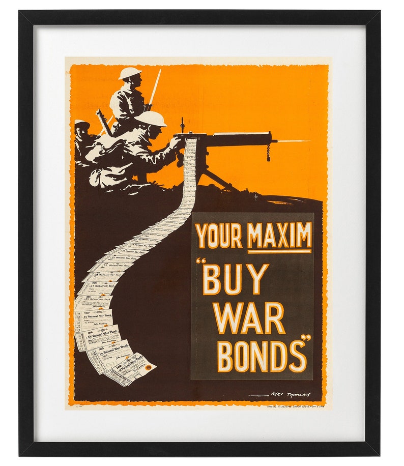 Buy War Bonds British WW1 Propaganda Poster World War One Poster image 1