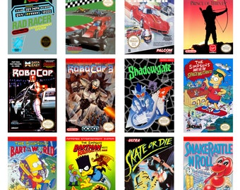 任天堂 NES ゲームポスター - 高品質 - レトロゲームウォールアート
