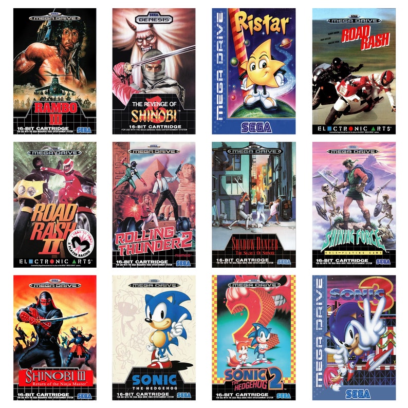 Sega Mega Drive Game Posters - Sega Genesis Game Posters - High Quality - Retro Gaming Posters R-Z - A5 / A4 / A3 / A3+ image 6