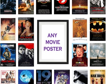 Any Original Movie Poster - Choose Your Favourite Movie Film TV Poster - High Quality Posters - Classic Film Movie TV Posters