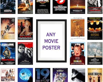 Any Original Movie Poster - Choose Your Favourite Movie Film TV Poster - High Quality Posters - Classic Film Movie TV Series Posters