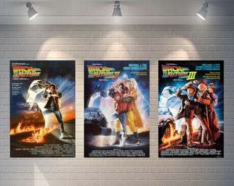 バック・トゥ・ザ・フューチャー映画ポスター 高品質ウォールアート A4