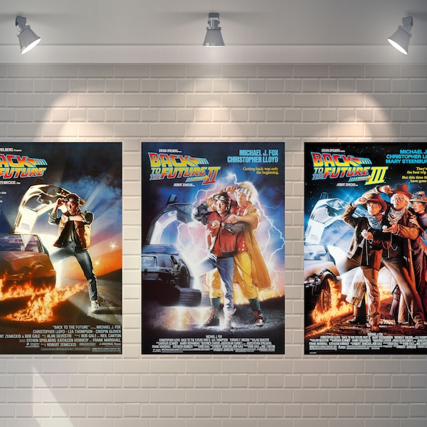 Back To The Future Movie Poster High Quality Wall Art A3 / A4