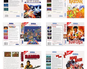セガ マスターシステム 交換用ゲームカバー R - Z 高品質 - Etsy