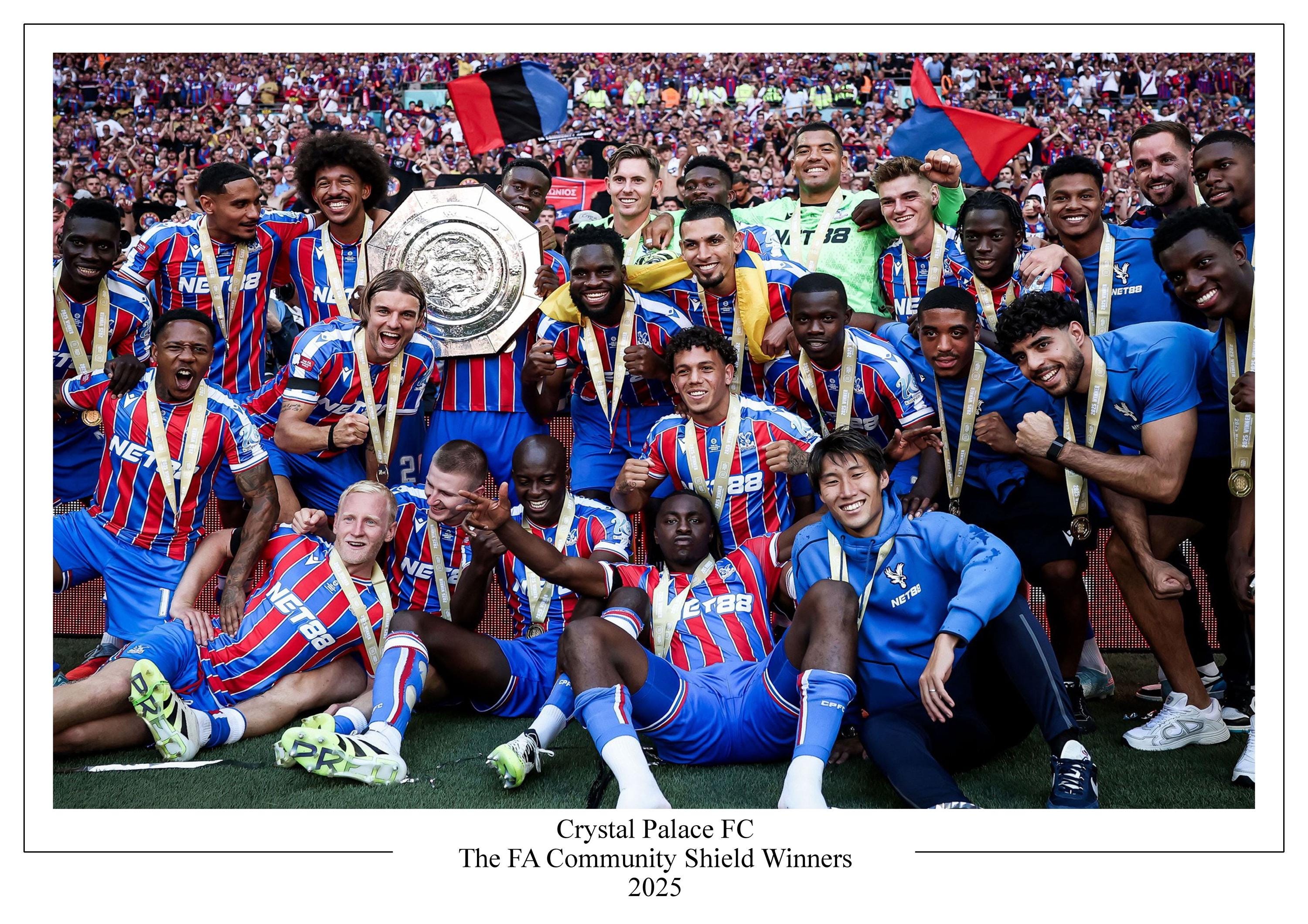 Crystal Palace FC Community Shield Winners 2025 Poster Print - Etsy