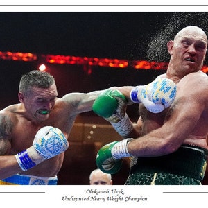 Oleksandr Usyk 2024 Campeón indiscutible de peso pesado Arte Póster Impresión Regalo de recuerdo A4 / A3 / A3+