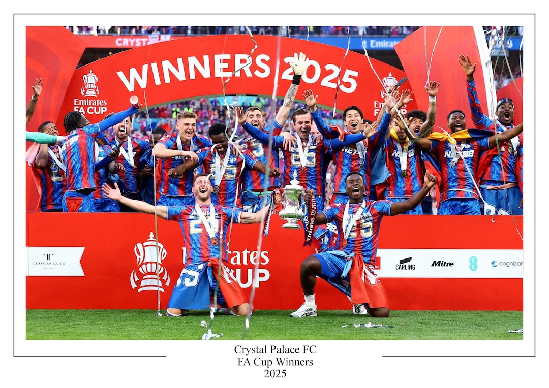 クリスタル・パレスFC FAカップ 2025 優勝ポスタープリント 記念品