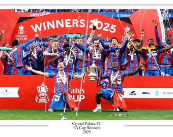 クリスタル・パレスFC FAカップ 2025 優勝ポスタープリント 記念品