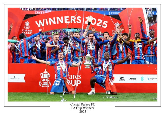 クリスタル・パレスFC FAカップ 2025 優勝ポスタープリント 記念品