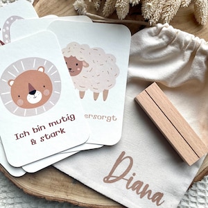 christliche Ermutigungskarten für Kinder "Ich bin" Aussagen aus Gottes Wort | christliche Geschenkidee für Kinder | Affirmationen für Kinder