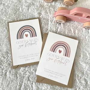 Gottes Segen Karte zur Geburt | Postkarte zur Geburt | Babykarte boho | Karte Geburt Bibelvers | christliche Geschenkidee zur Geburt