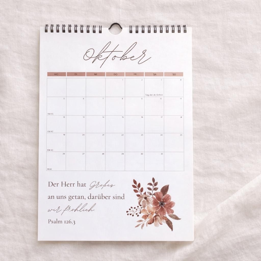 Christian Calendar 2026 With Bible Verses | Bible Verse Calendar 2026 ...