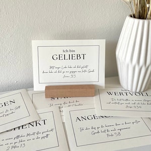 Kartenset "Ich bin" Zusagen aus Gottes Wort Postkarten Bibelverse ermutigende Zusprüche Bibel | christliche Geschenkidee