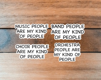 Pegatinas de personas que practican música, banda, orquesta y coro