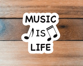 Music is Life Sticker
