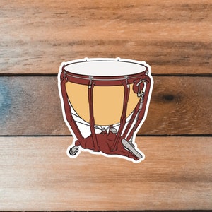 Timpani Percussion Sticker, Percussion Sticker, Drum Sticker