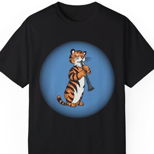 Clarinet Shirt, Tiger T-Shirt, Gift for Musician, Unisex Short Sleeve Tee