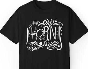 Camisa de trompa, camiseta de trompa, regalo para trompetista, camisa de banda