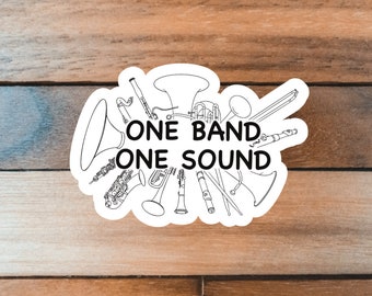 One Band One Sound Sticker