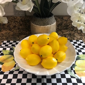 Decoración de limón / Limón artificial / Decoración de limón falso / Fruta falsa