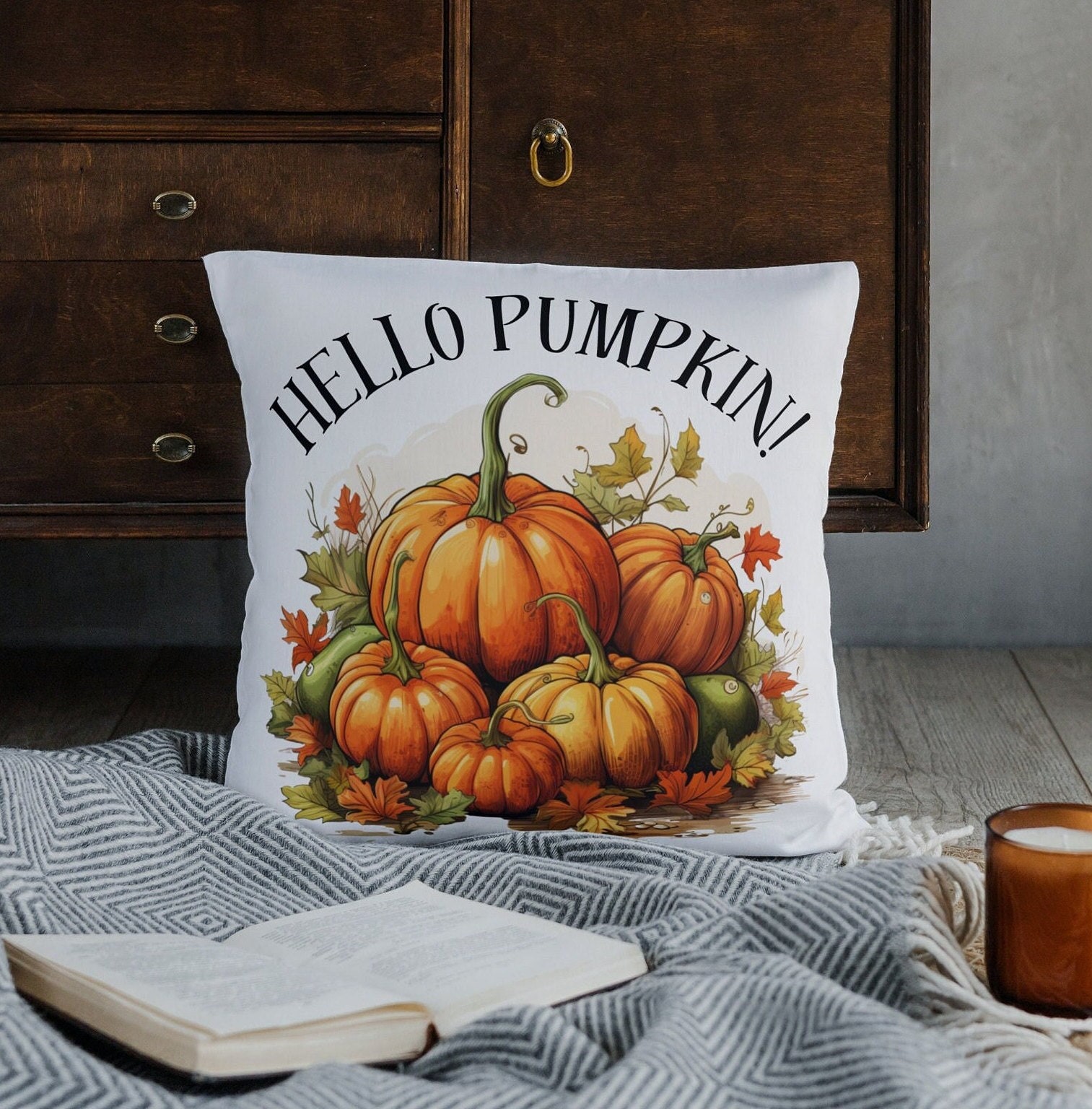 20 Fabric Happy Halloween Pillow