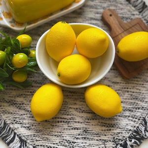 Faux Lemon Decor: Artificial Lemons for Vase Filler