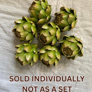 Artificial Artichoke Decor Faux Vegetable Farmhouse Kitchen Decor Rustic Home Accent Photo Prop Table Centerpiece