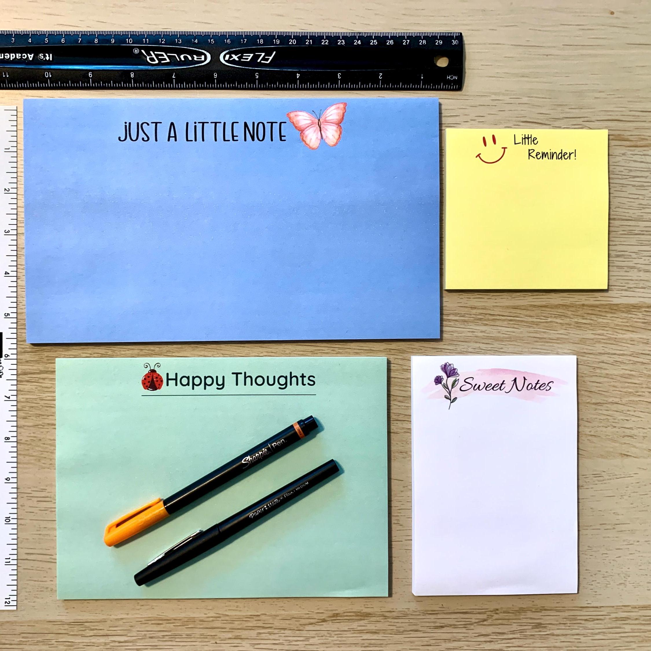 Custom Notepads Sticky Note Custom Sticky Notes Personalized Note Pads Teacher Appreciation Gift ...