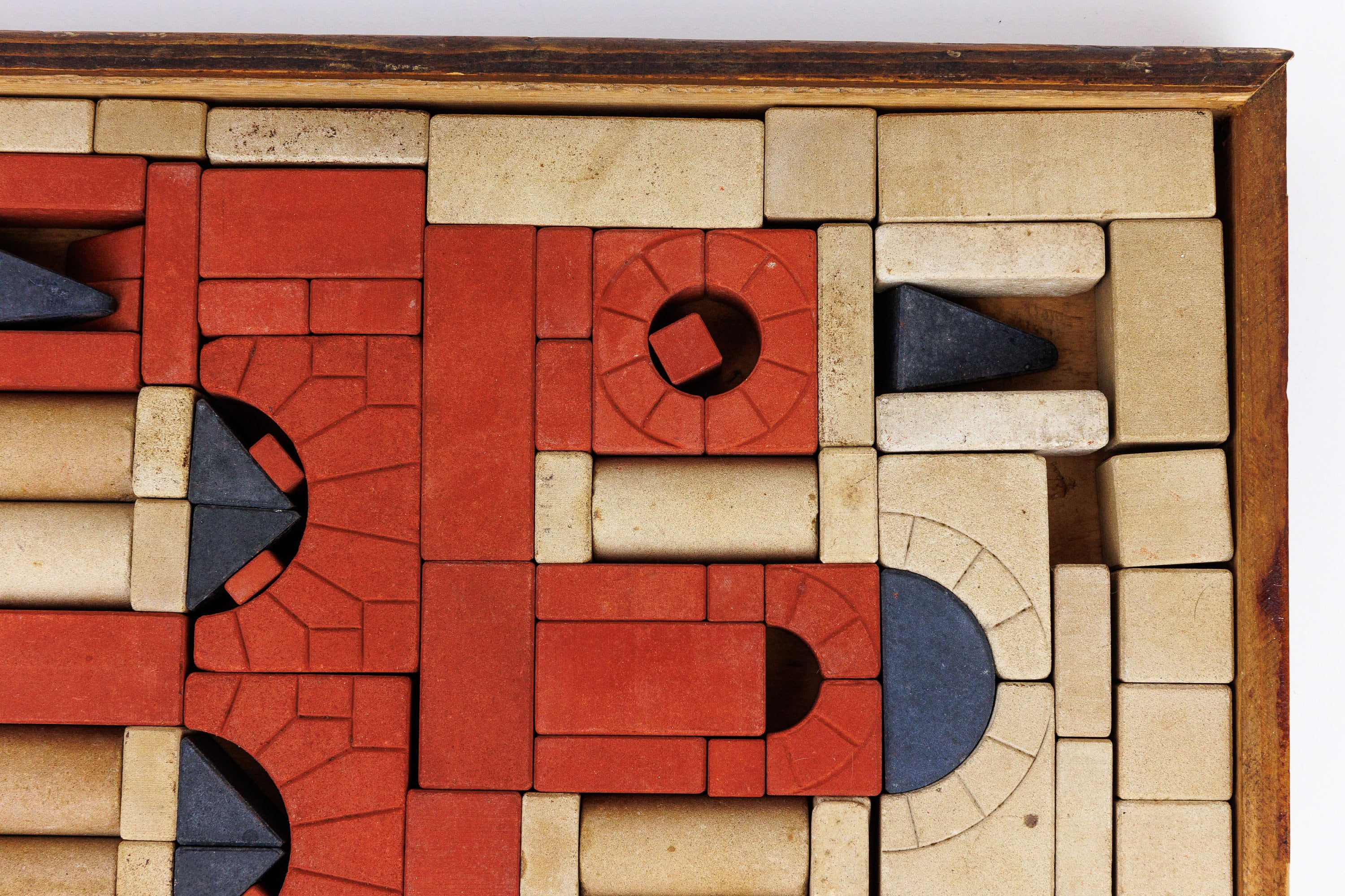 アンティーク雑貨 Steinbaukasten / Stone Building Boxes Antique Richter's Boxed Anchor Building Stones, Building Blocks in