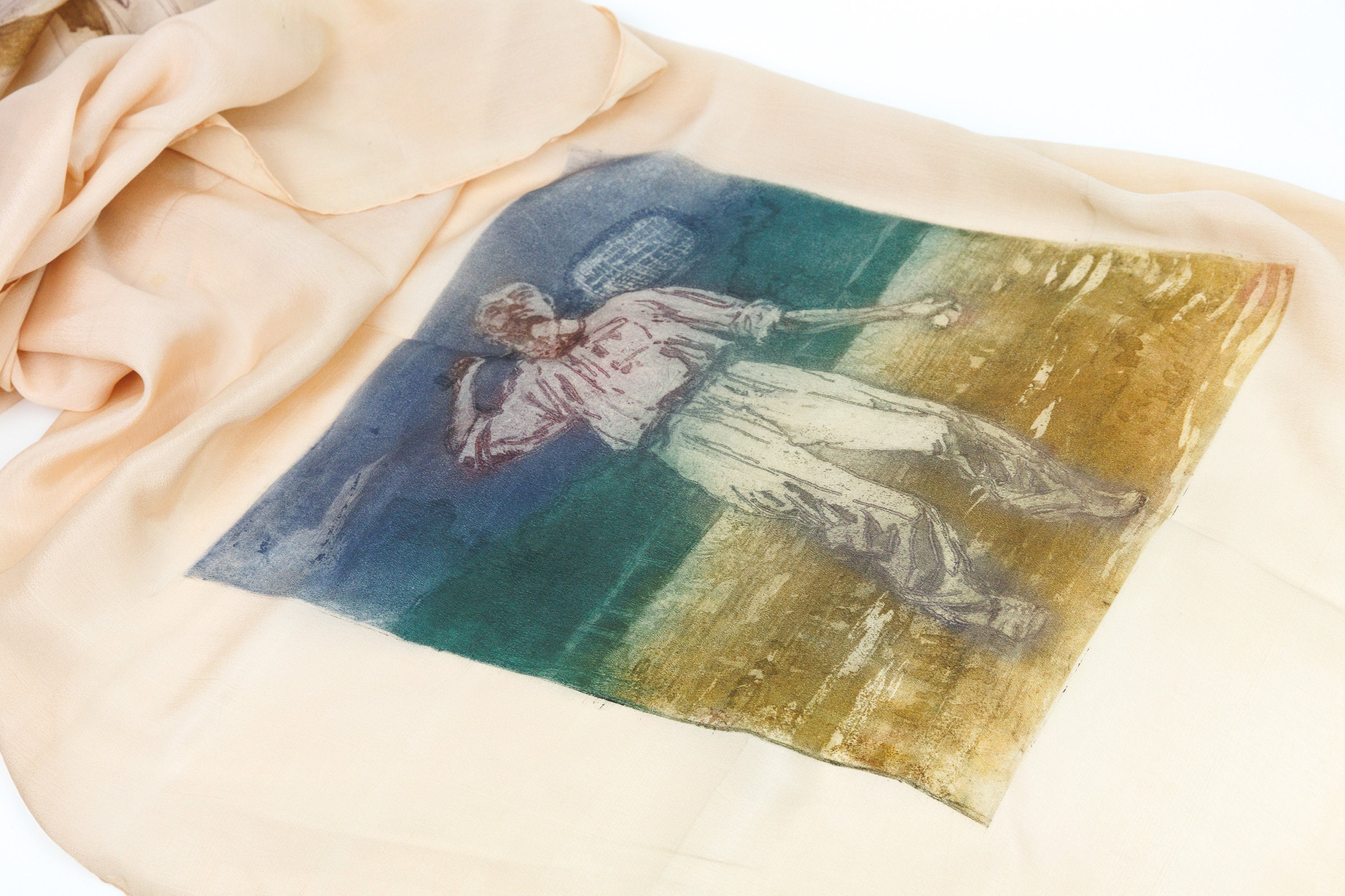 Vintage silk original stole ② Vintage Silk Stole - Etsy Israel