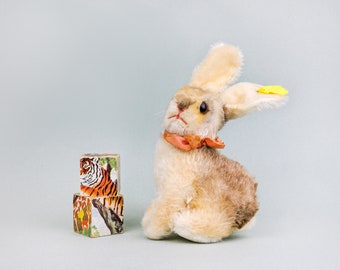 Steiff Bunny Rabbit Sonny All Ids Sitting Small 4 Inches Vintage