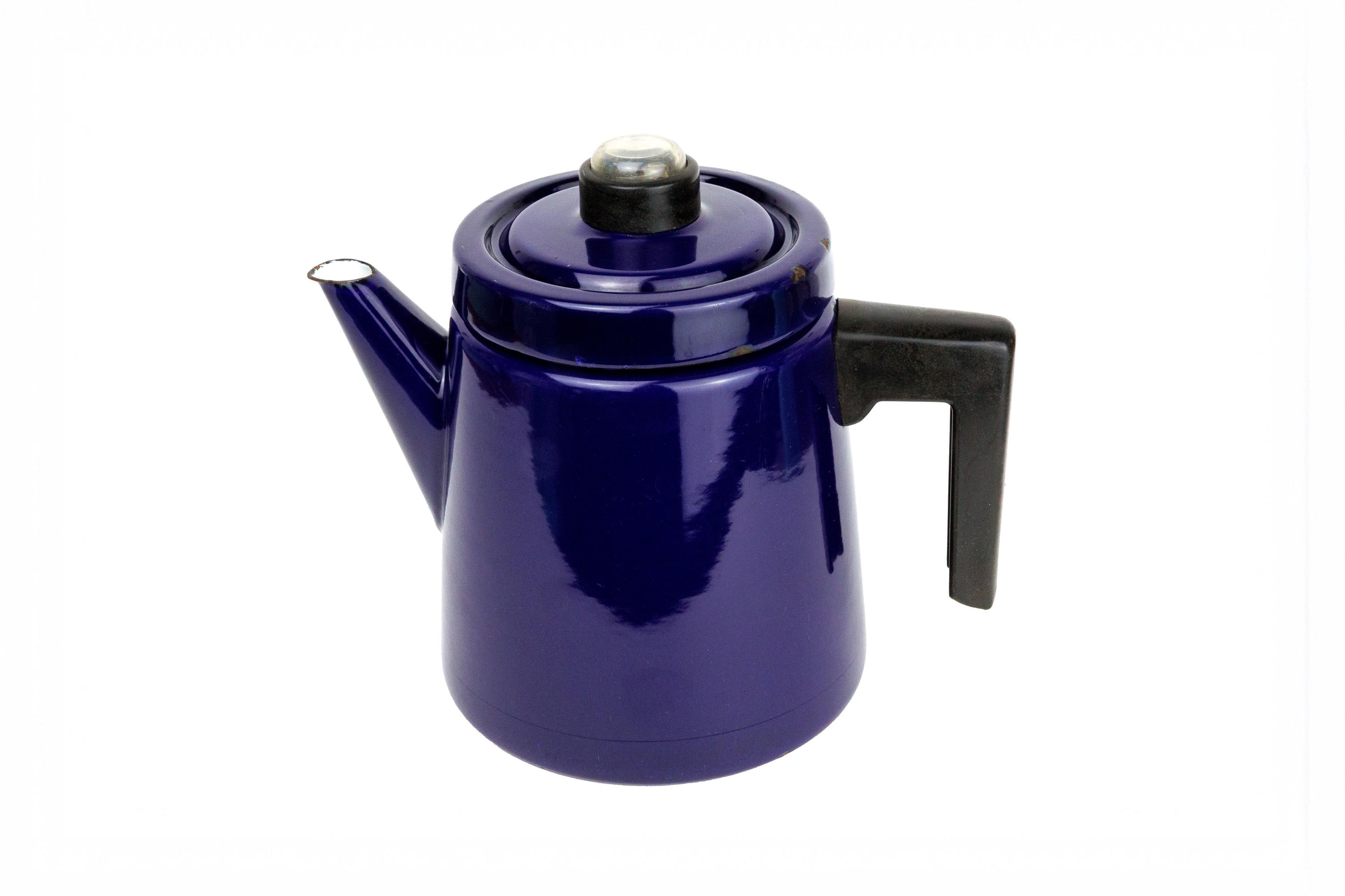 FINEL フィネル Antti Nurmesniemi ARABIA Vintage Antti Nurmesniemi for Finel, Arabia Finland Blue Enamel