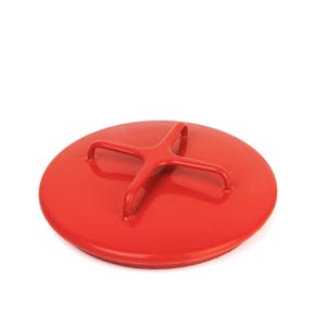 Vintage Dansk Enamel Casserole Dish Lid, Chili Red, Jens Quistgaard, Dansk Designs, Kobenstyle Cookware IHQ