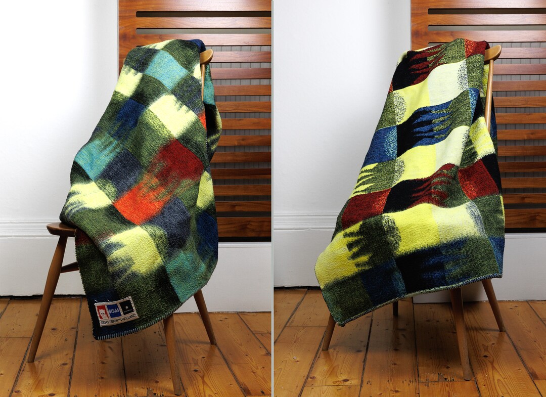 Vintage Didas Deken Holland Retro Dutch Wool Blanket With Etsy