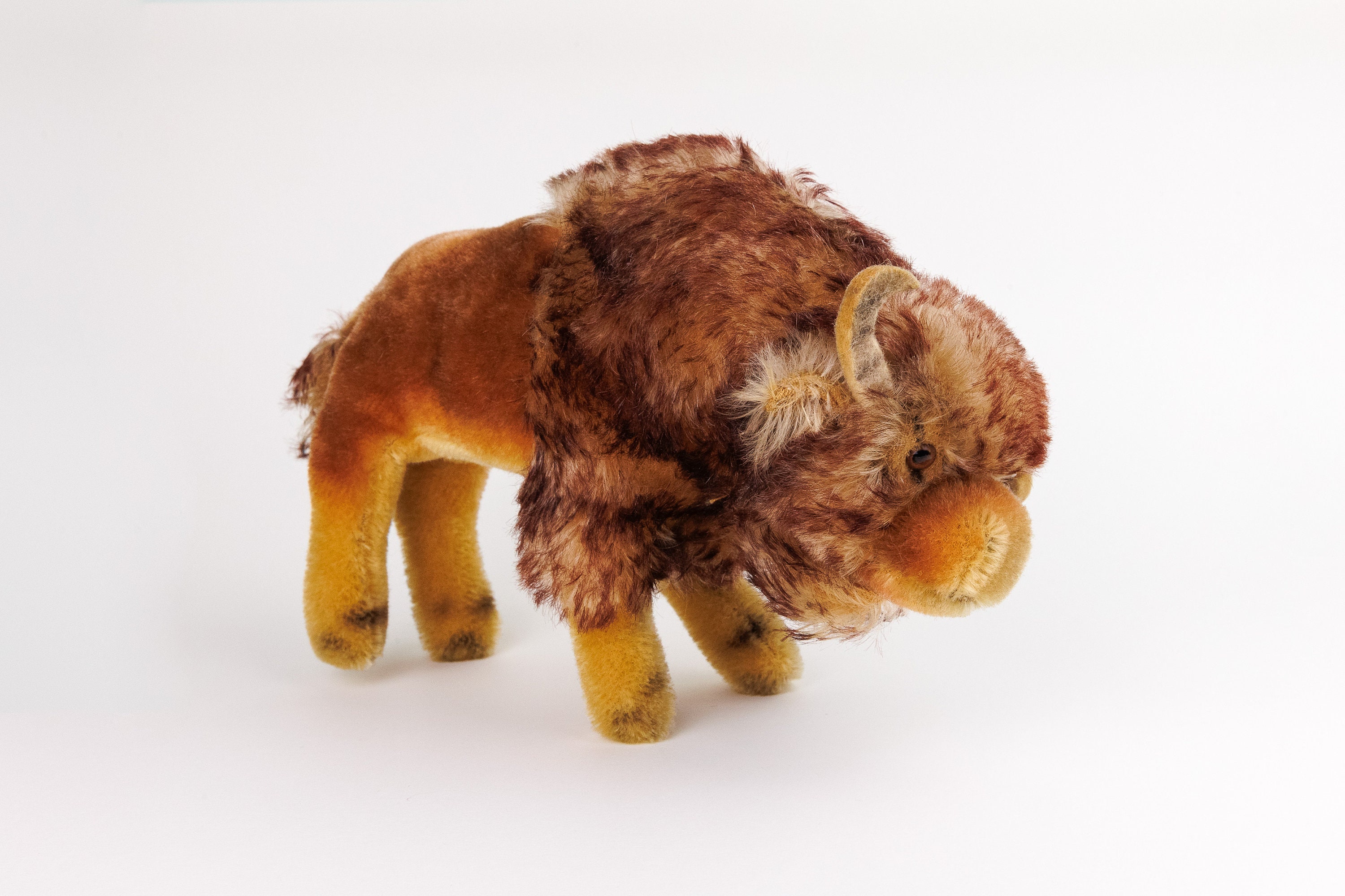 Vintage Steiff Buffalo Bison, Mohair Toy, Limited Edition