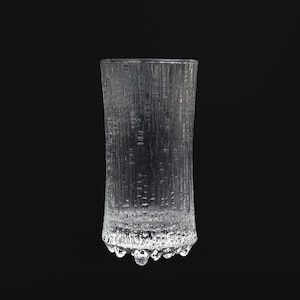 1x Vintage Iittala Ultima Thule Glass, Tapio Wirkkala made in Finland Textured Midcentury Sparkling Wine Glass 60s, Champagne