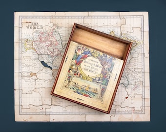 Lot De 7 Puzzles Anciens - Atlas Géographique A.R. Fremin - Logerot