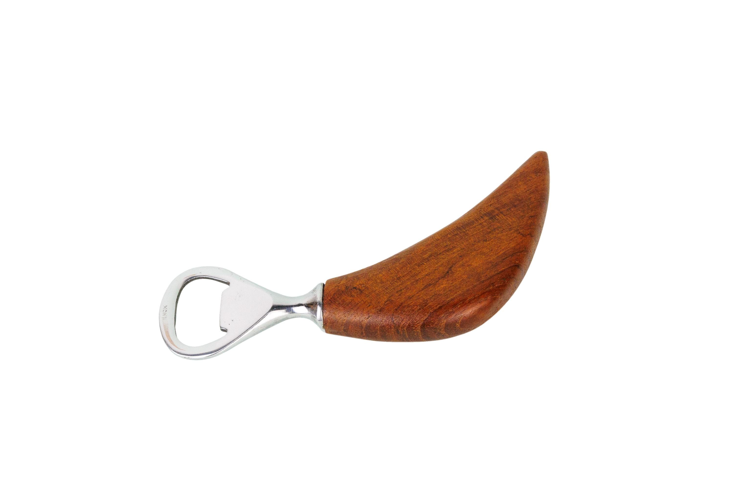 ヴィンテージ チーク材 木製 デンマーク ブーメラン型 ボトル