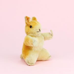 Steiff – Peluche Hamster Goldy – Mohair – Vintage Allemagne 1950-60 – Rare