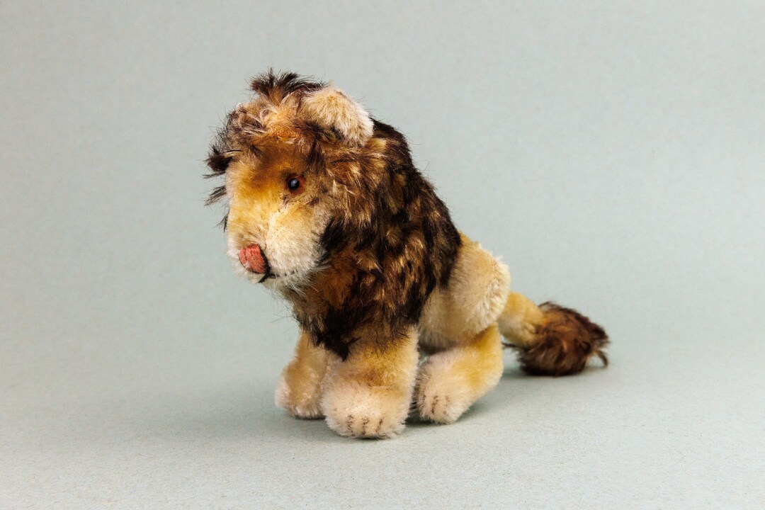 ANCIEN LION PANTHERE PELUCHE STEIFF ANTIQUE MOHAIR TOY