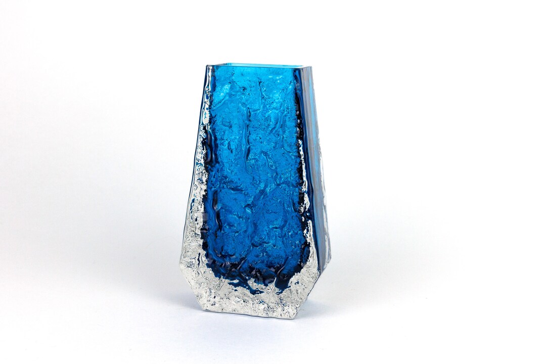 Vintage Whitefriars 'coffin' Vase, Model 9686 Designed by Geoffrey