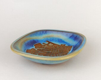 Denmark【Michael Andersen & Son】プレート 皿 Vintage Mid Century Michael Andersen Denmark Stoneware Dish