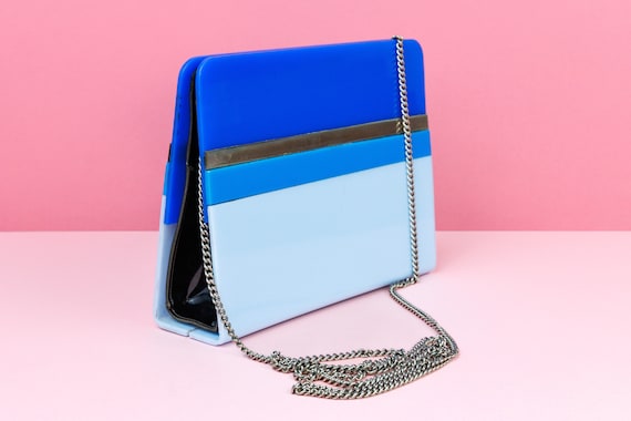 ヴィンテージブルーとシルバーのハードプラスチックルーサイト