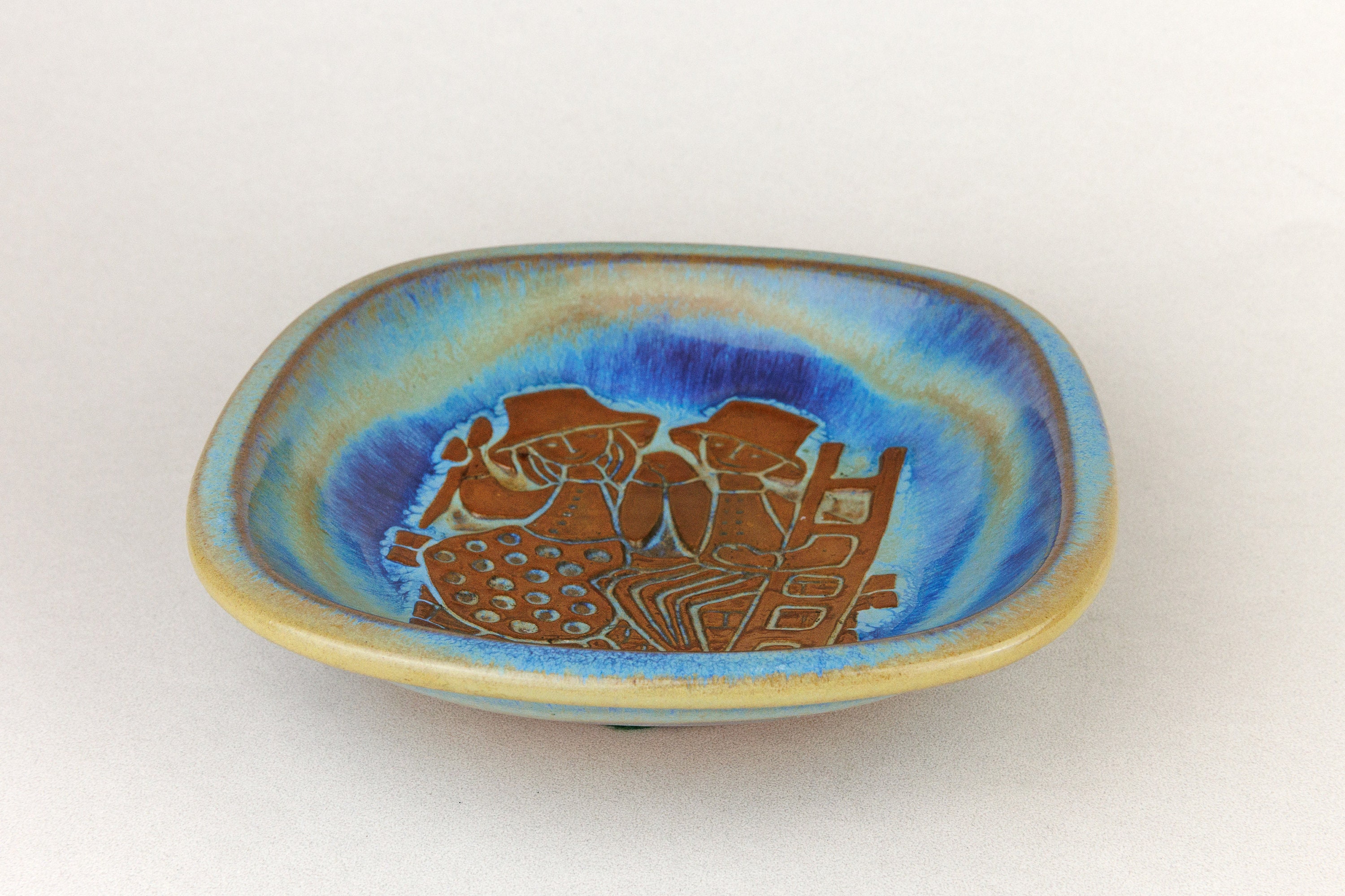 Vintage Mid Century Michael Andersen Denmark Stoneware Dish
