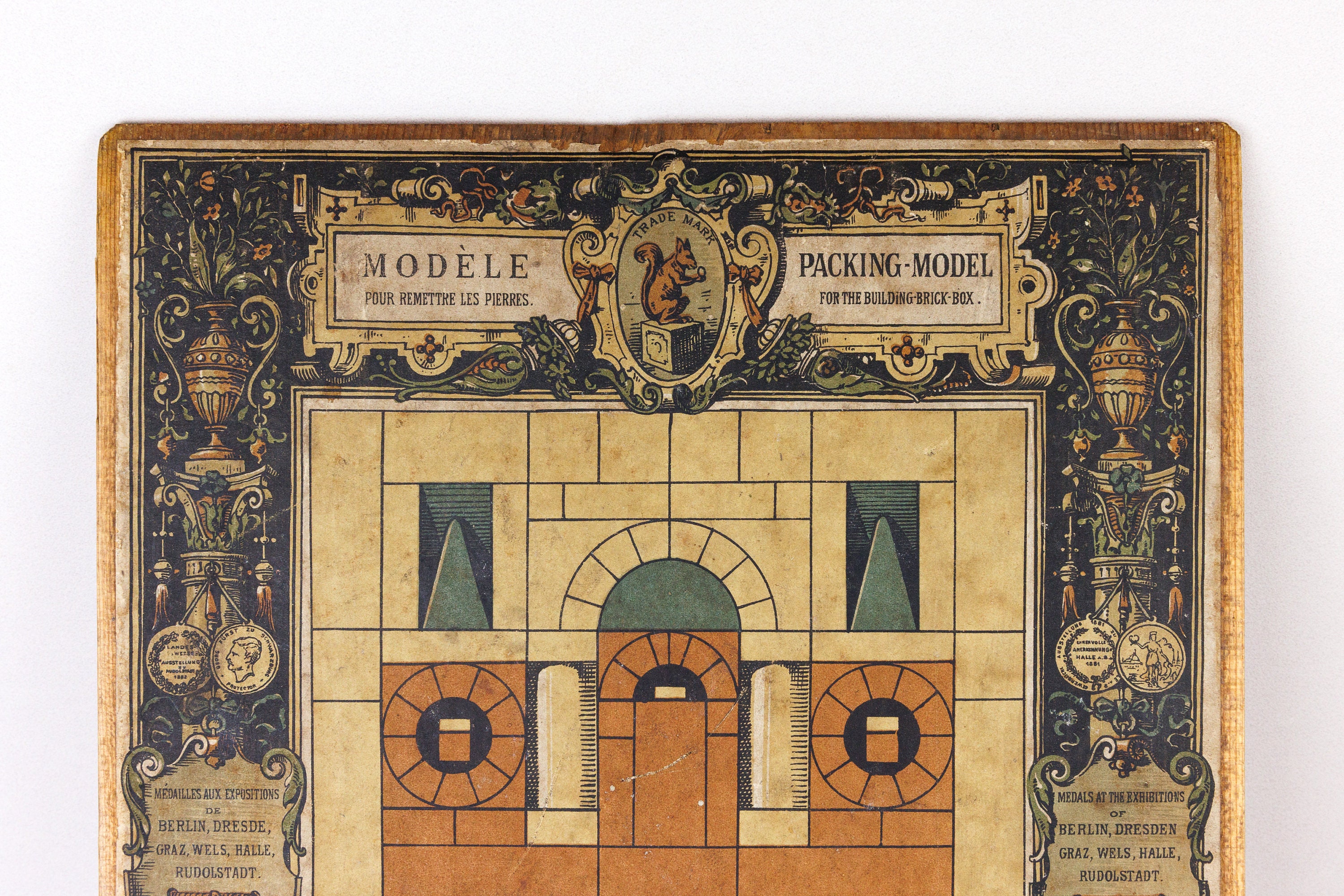 Antique Richter's Boxed Anchor Building Stones, Building Blocks in