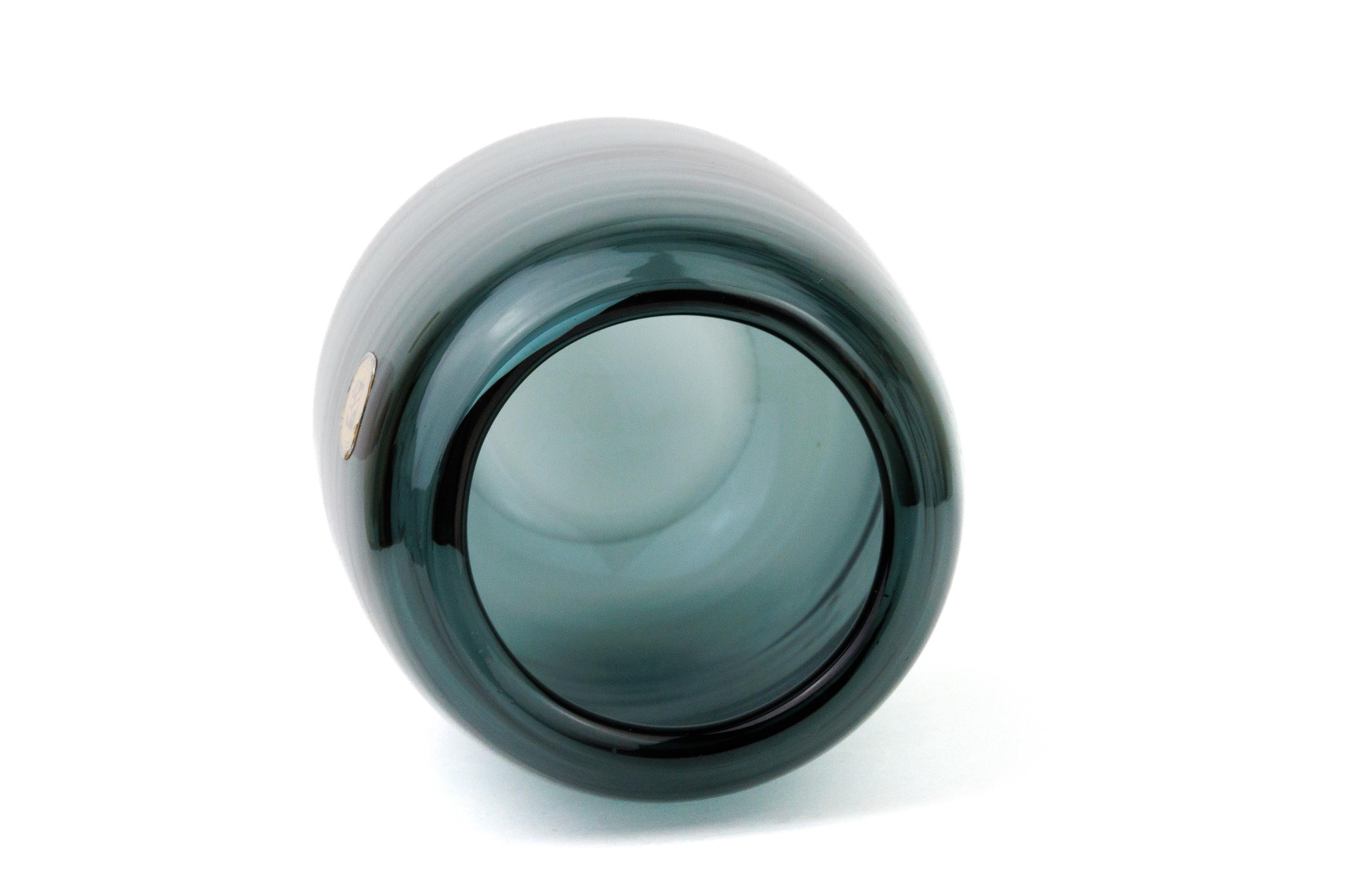 Vintage Wilhelm Wagenfeld for WMF Oval Tourmaline Smokey Green