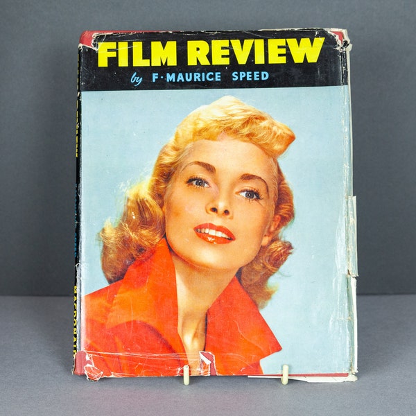 Vintage Janet Leigh Film Review Hardback Book, F. Maurice Speed 56-57, Old Hollywood, Colour portraits