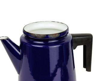 Vintage Antti Nurmesniemi for Finel, Arabia Finland Blue Enamel