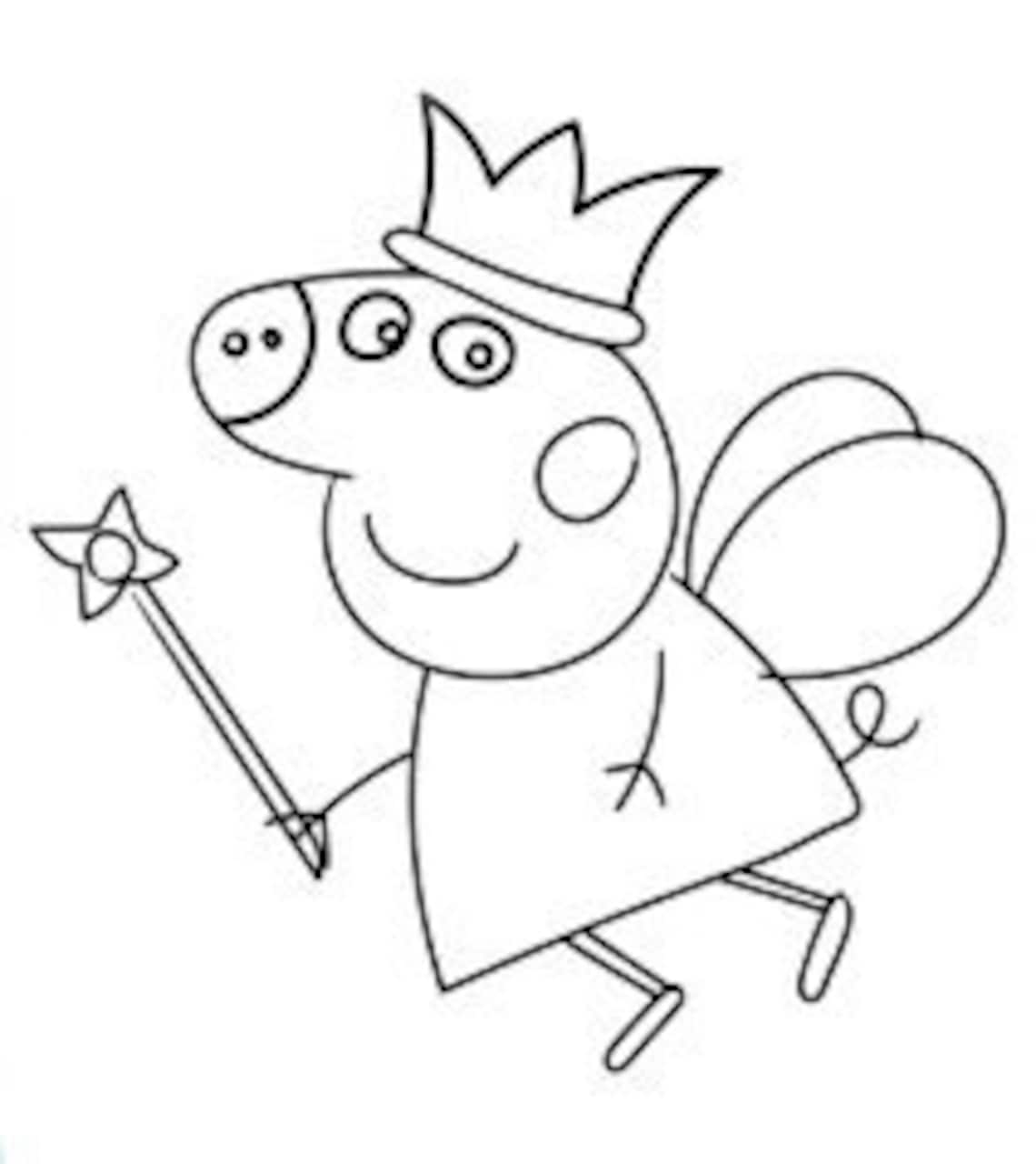 Peppa Pig 40 Dibujos Para Colorear Etsy Espa a peppa-pig-40-dibujos-para-colorear-etsy-espa-a