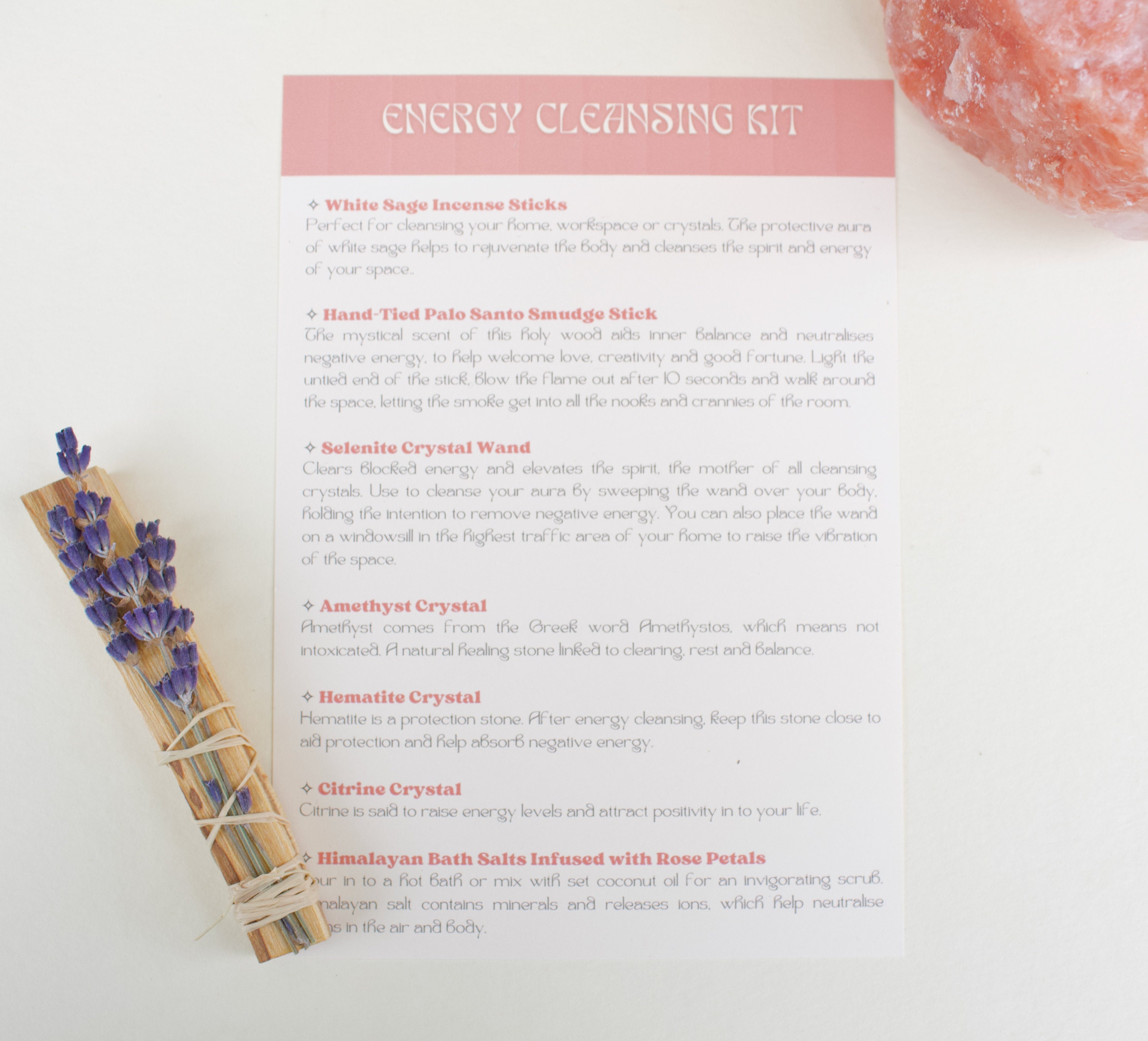 ENERGY CLEANSING KIT Smudging Kit New Home Ritual Etsy UK